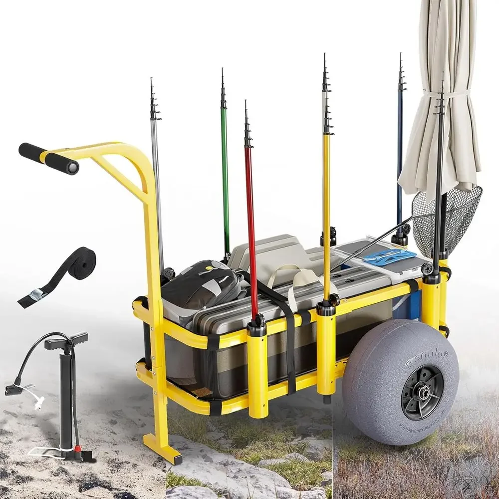 Balloon Pump Hand - Chariot de plage avec 13 roues