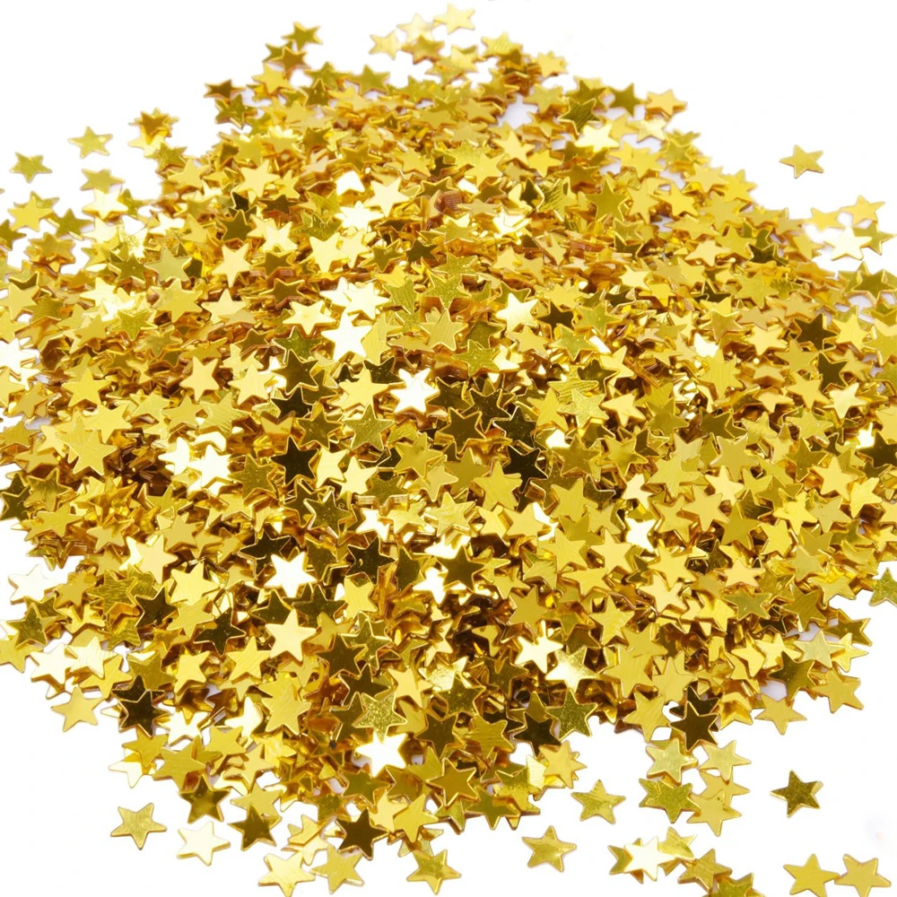 Confetti Cannon Tube - Confettis Étoiles à Paillettes pour Anniversaire,