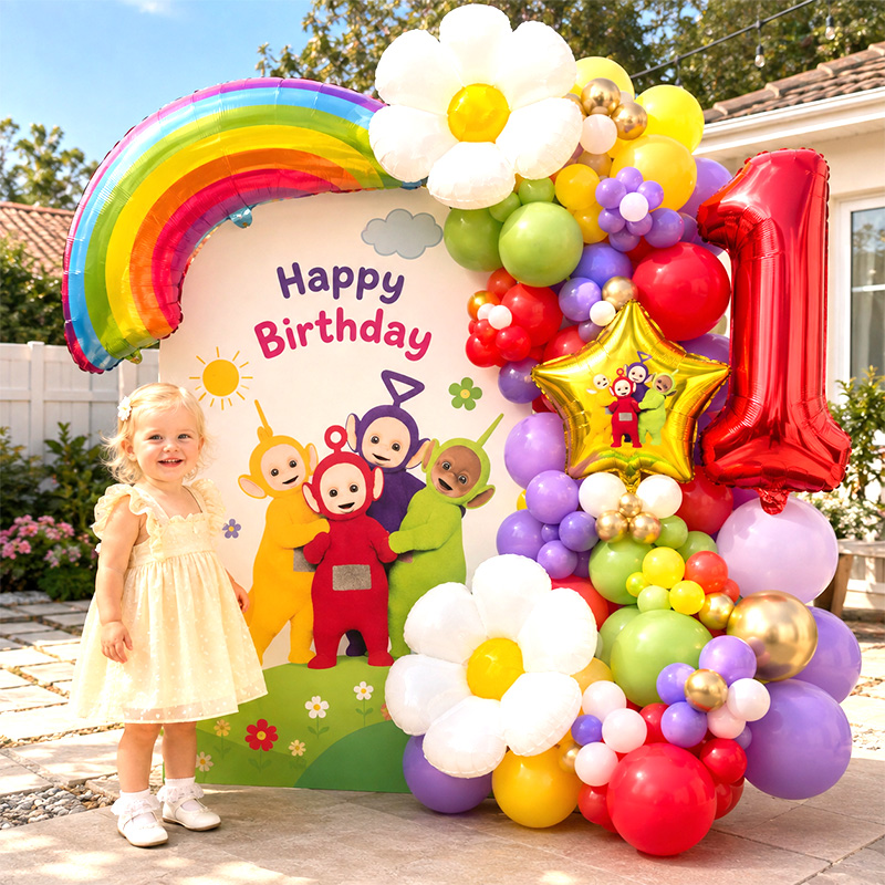 Balloon Arch Kit - Kit d'arche de ballons Teletubbies, bouquet