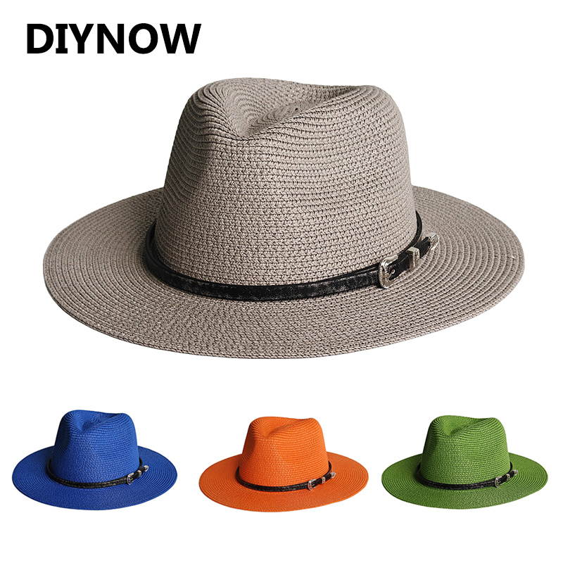 Paper Straw Color - Chapeau Panama classique à large bord