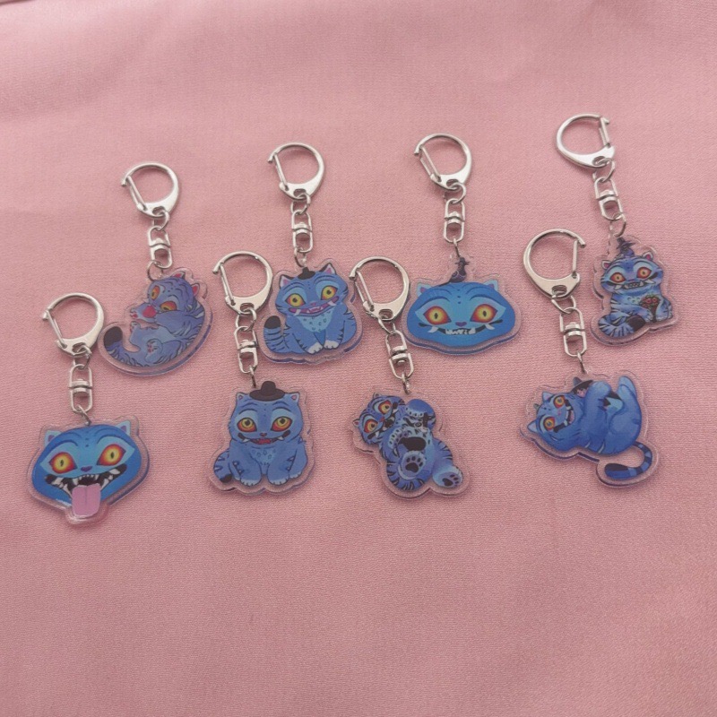 Event Party - 8 porte-clés en acrylique en forme