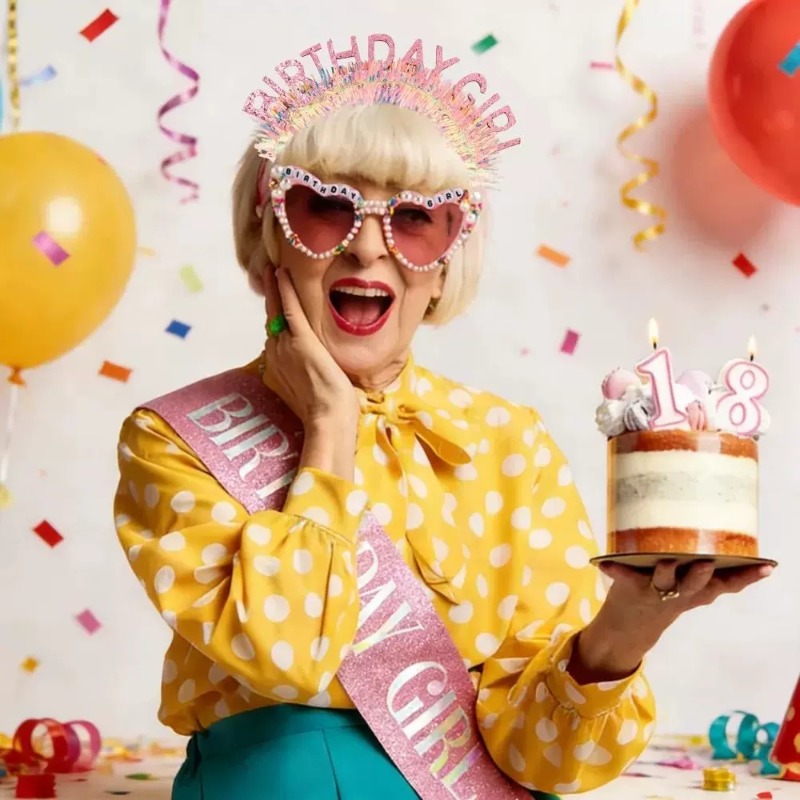 Ensemble 3 pièces : Écharpe d' - Birthday Sash Glitter avis et prix