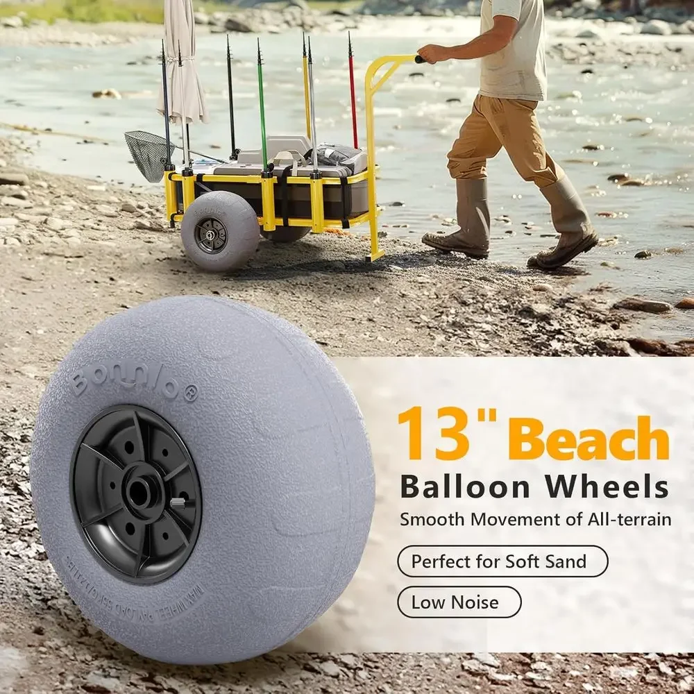 Chariot de plage avec 13 roues - Balloon Pump Hand avis et prix