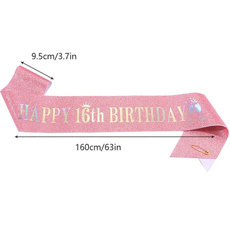 Ceinture à paillettes pour fil - Birthday Sash Glitter avis et prix