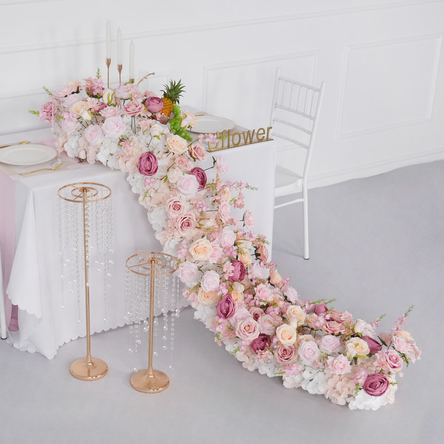 Uflower luxe fleur artificiell - Flower Wall Panel avis et prix