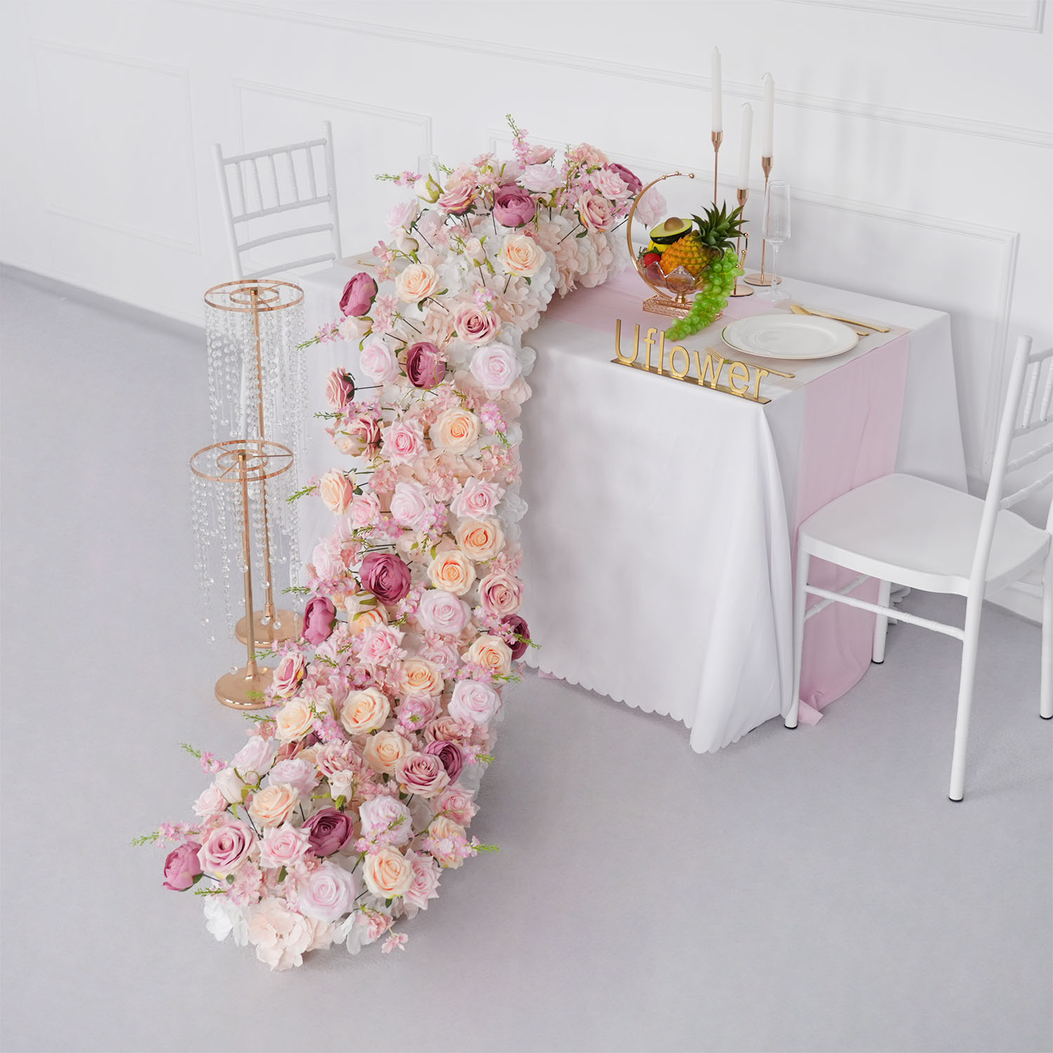 Uflower luxe fleur artificiell - Flower Wall Panel avis et prix