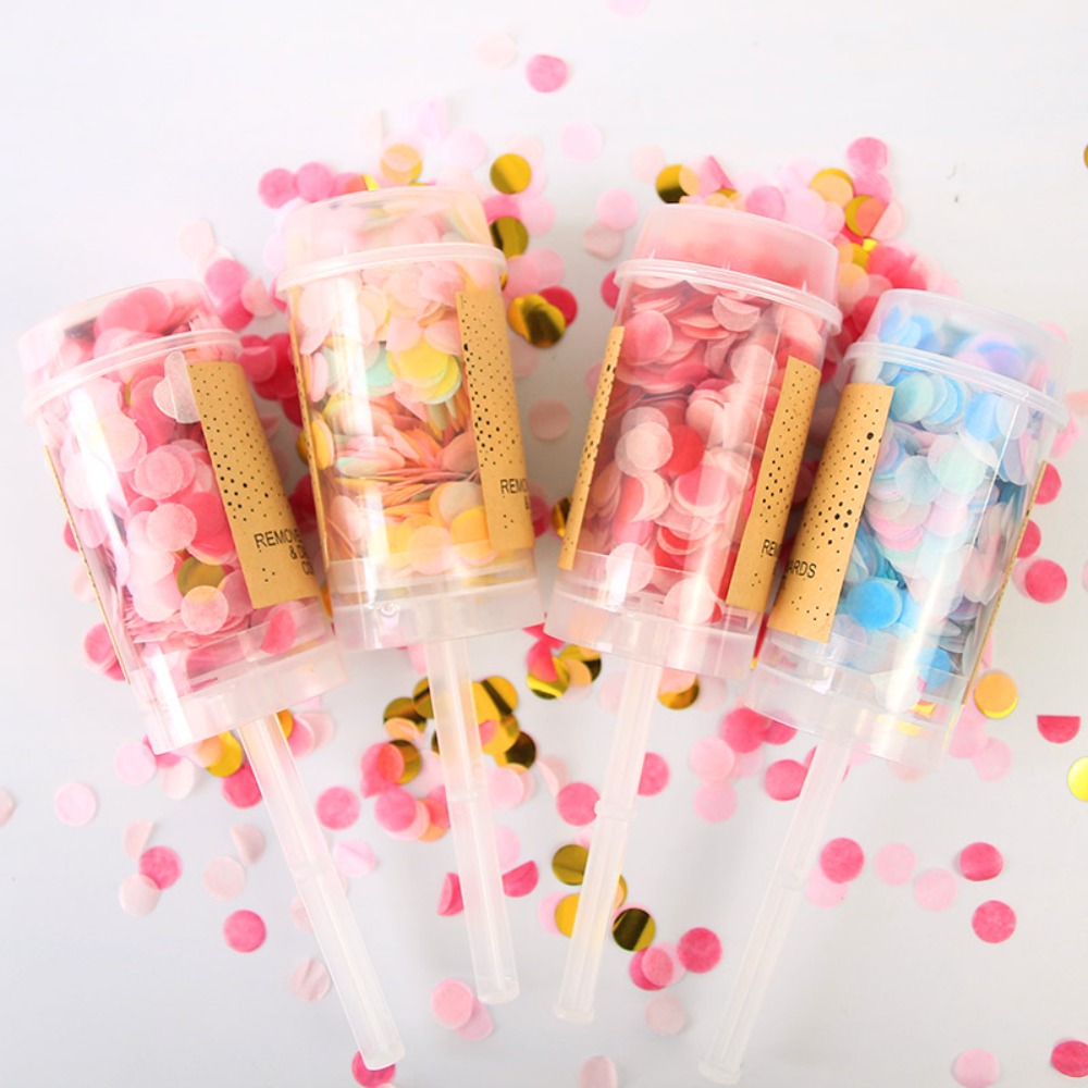 Confettis ronds Push Up, Poppe - Confetti Cannon Tube avis et prix