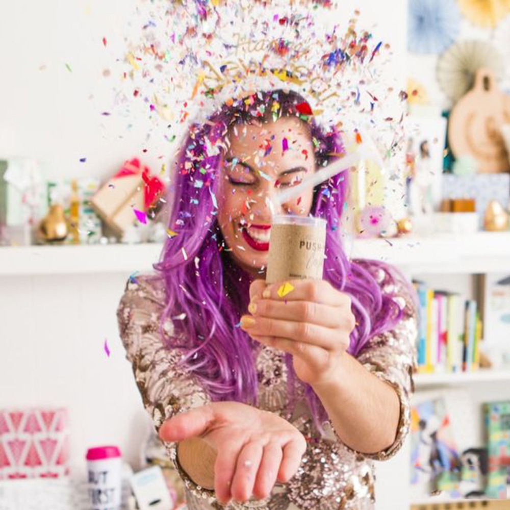 Confettis ronds Push Up, Poppe - Confetti Cannon Tube avis et prix