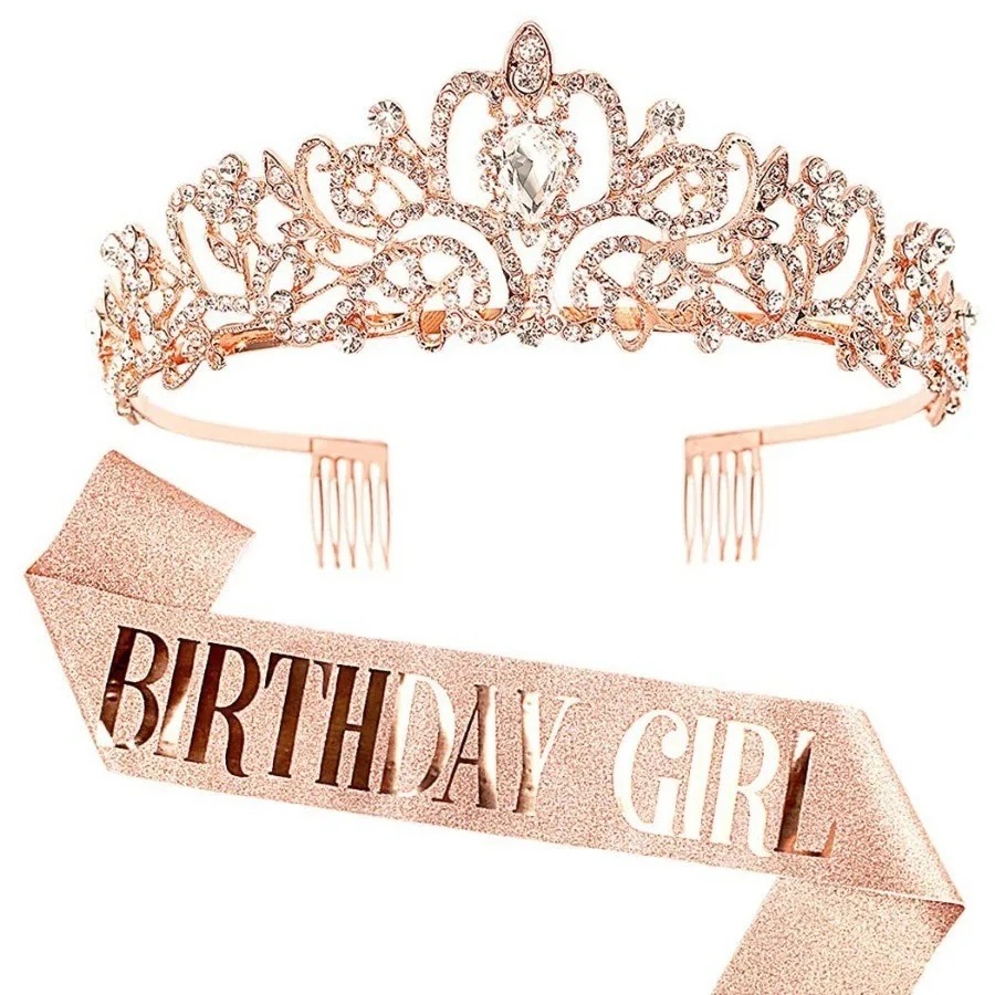 Ensemble de 2 couronnes en str - Birthday Sash Glitter avis et prix