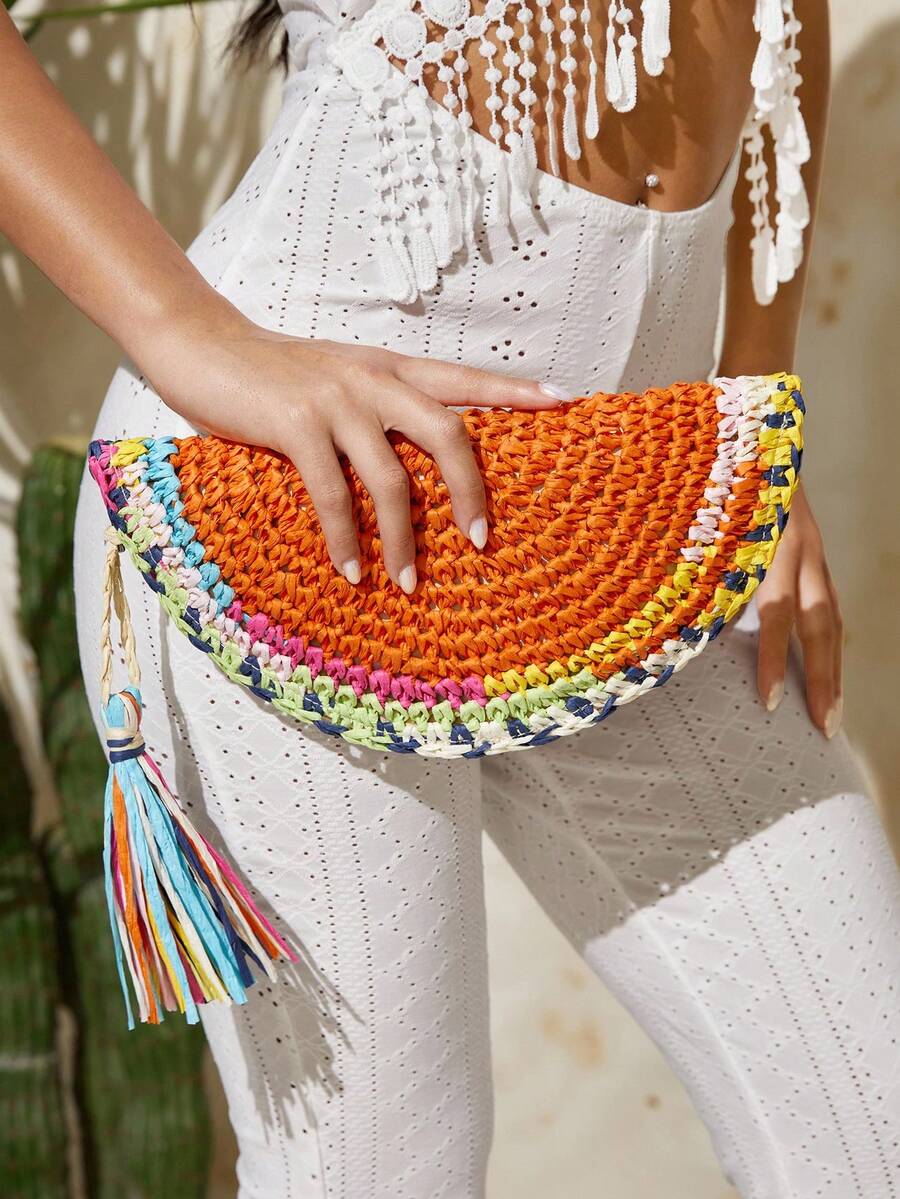 Pochettes pour femmes, sac en  - Paper Straw Color avis et prix