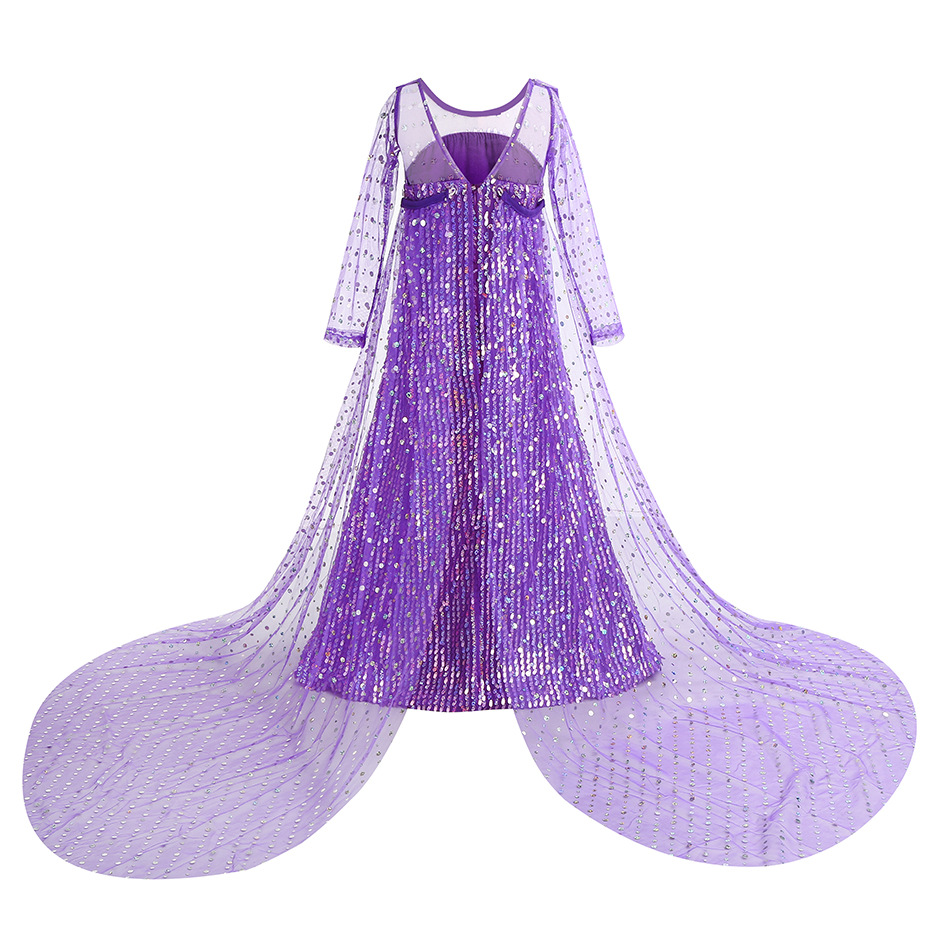 Robe d'Halloween Elsa violette - Glitter Tablecloth avis et prix