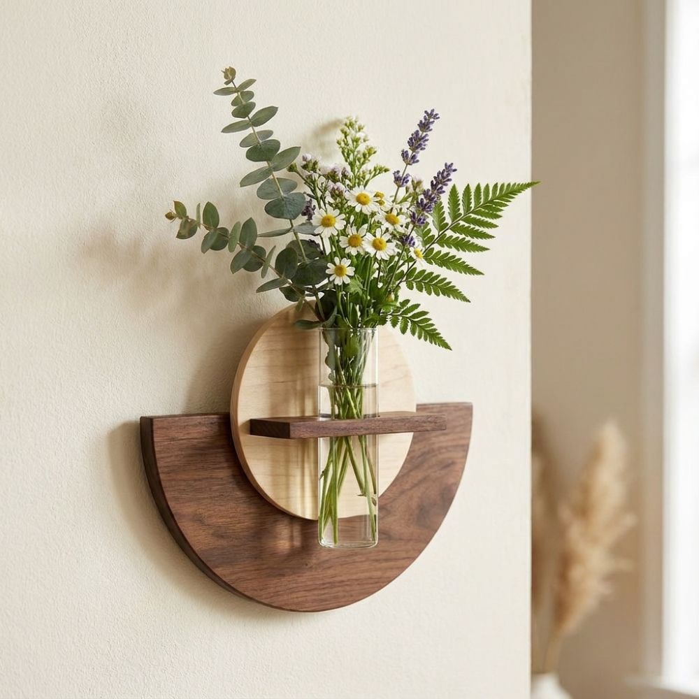 Étagère murale ovale en bois p - Flower Wall Panel avis et prix