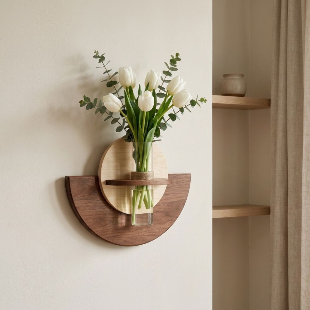 Étagère murale ovale en bois p - Flower Wall Panel avis et prix