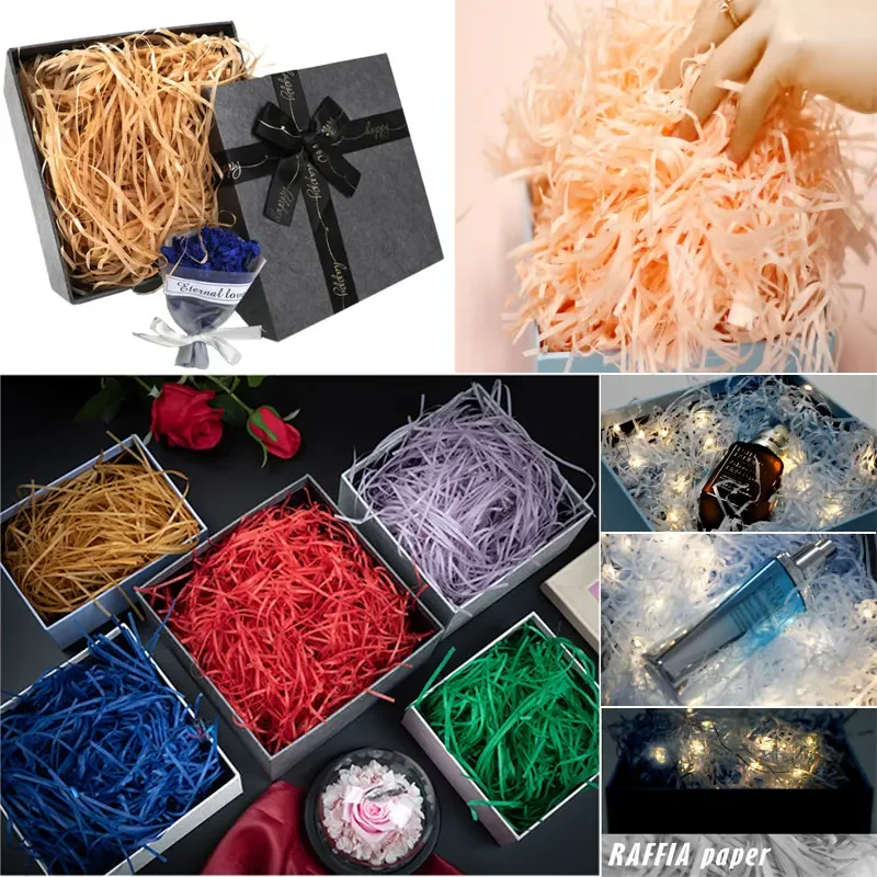 100g raphi coloré déchiqueté f - Paper Straw Color avis et prix