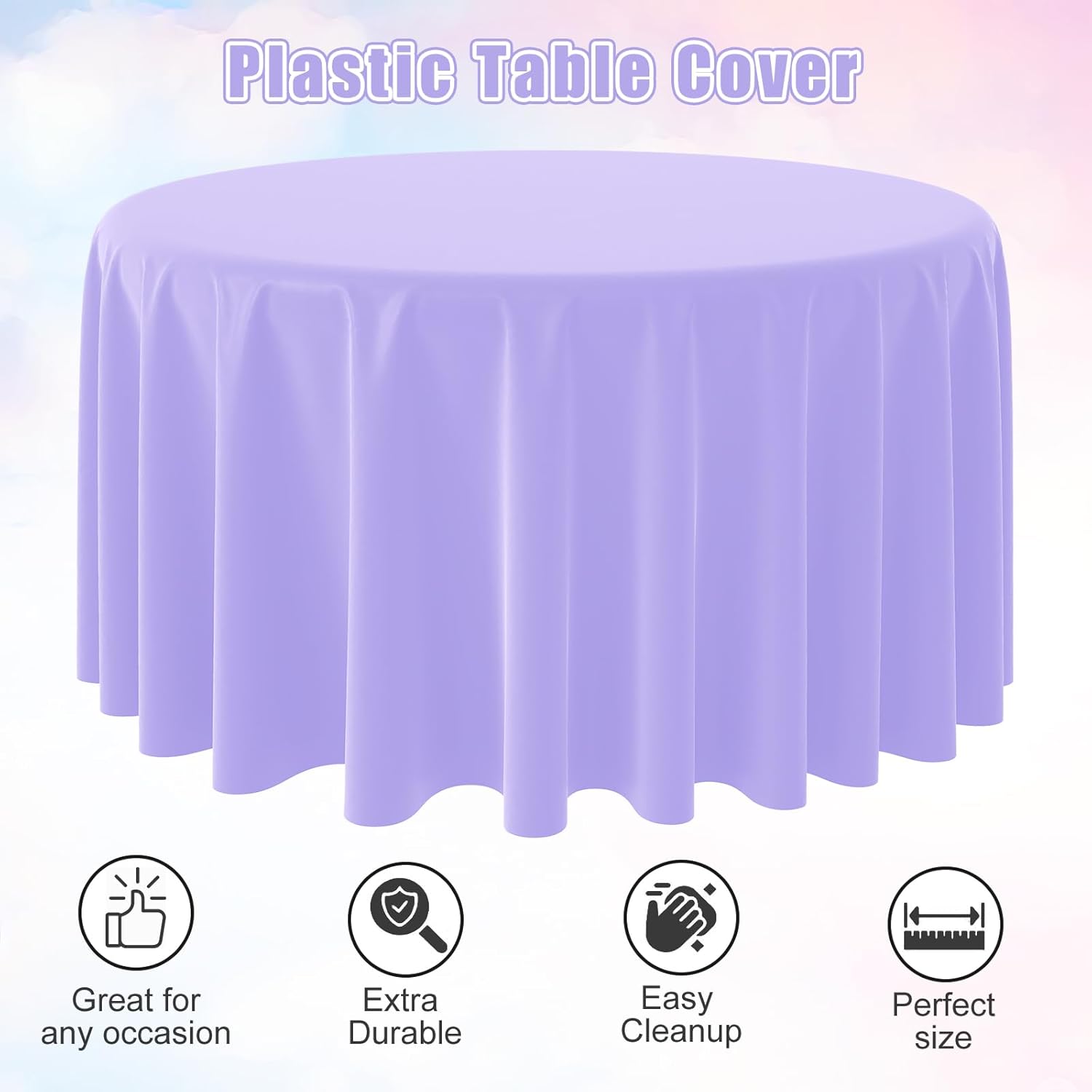 Nappe ronde jetable de couleur - Table Cloth Disposable avis et prix
