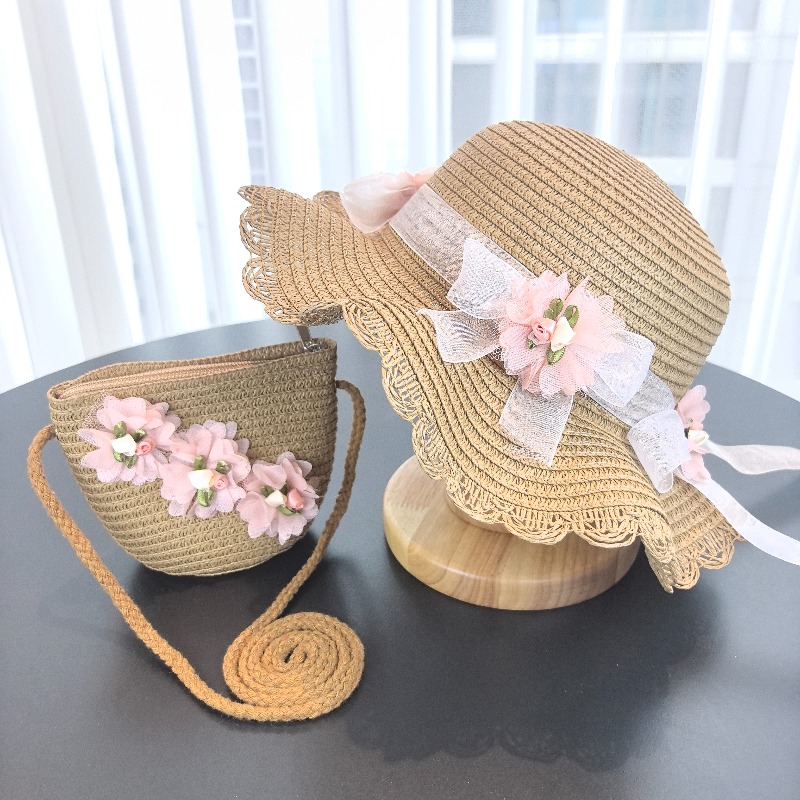 Chapeau de paille 2 pièces pou - Paper Straw Color avis et prix