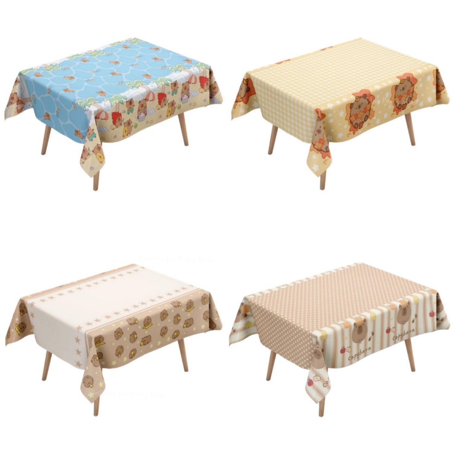 Nappe Capybara mignonne pour e - Table Cloth Disposable avis et prix